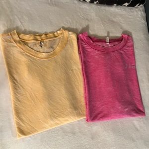 Free People Intimately “TWO” “Good Vibes” Oversized Tees!